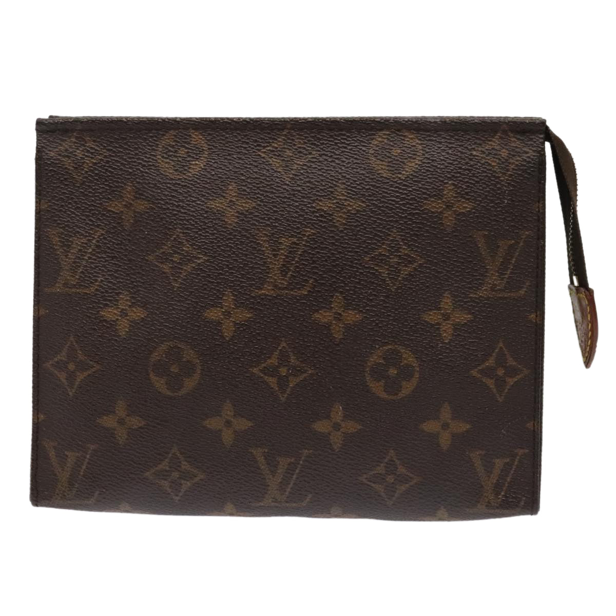 LOUIS VUITTON Monogram Poche Toilette 19 Pouch M47544 LV Auth 89176