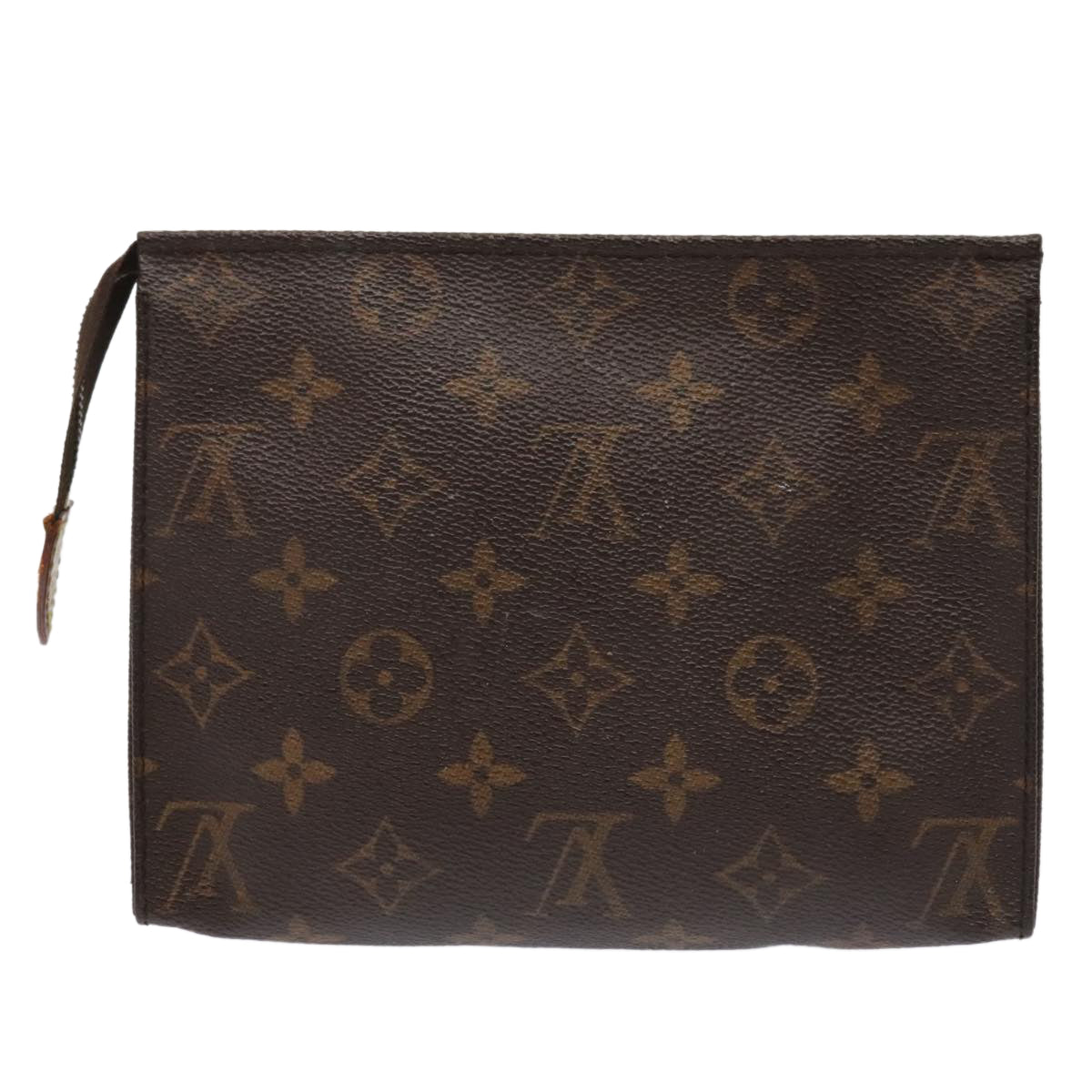 LOUIS VUITTON Monogram Poche Toilette 19 Pouch M47544 LV Auth 89176