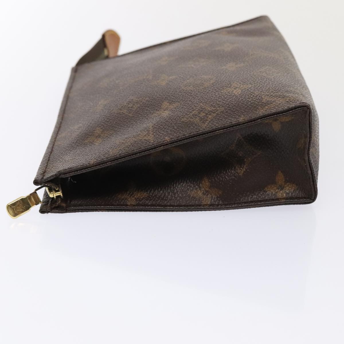 LOUIS VUITTON Monogram Poche Toilette 19 Pouch M47544 LV Auth 89176