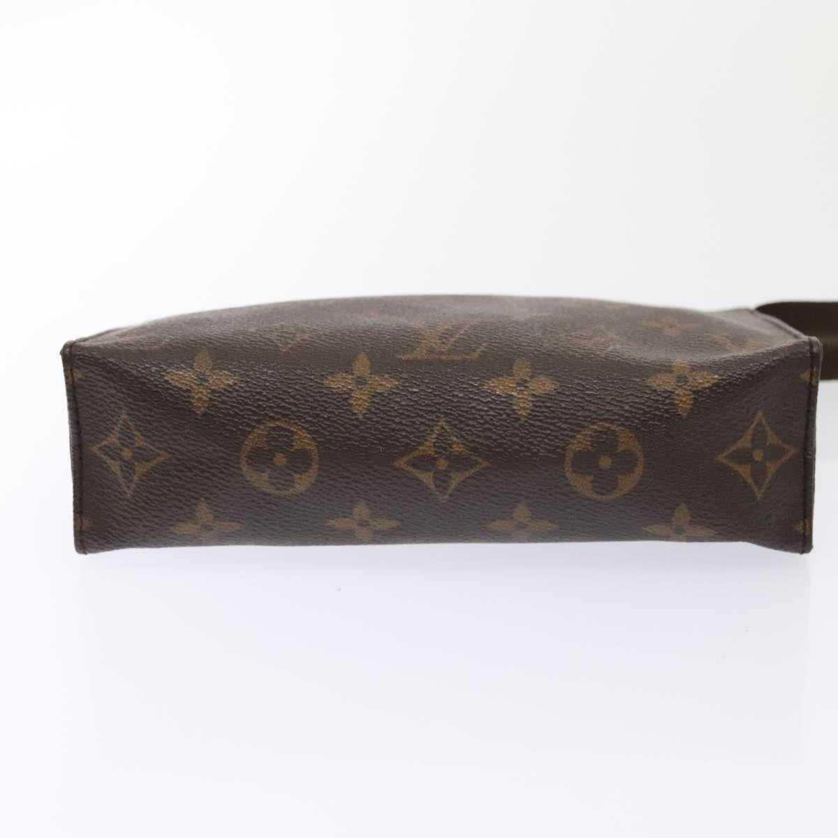 LOUIS VUITTON Monogram Poche Toilette 19 Pouch M47544 LV Auth 89176