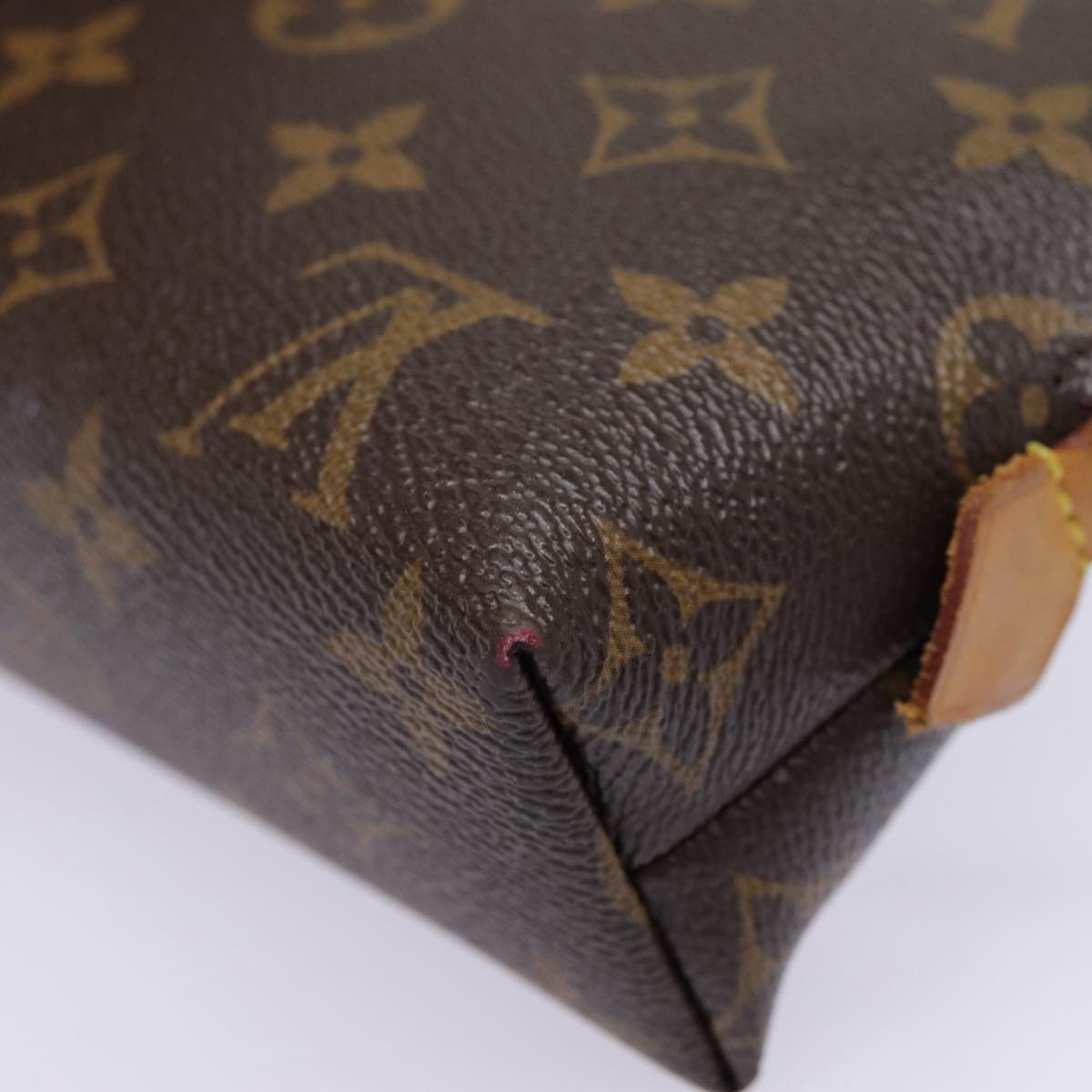 LOUIS VUITTON Monogram Pochette Cosmetic GM Cosmetic Pouch M47353 LV Auth 89177