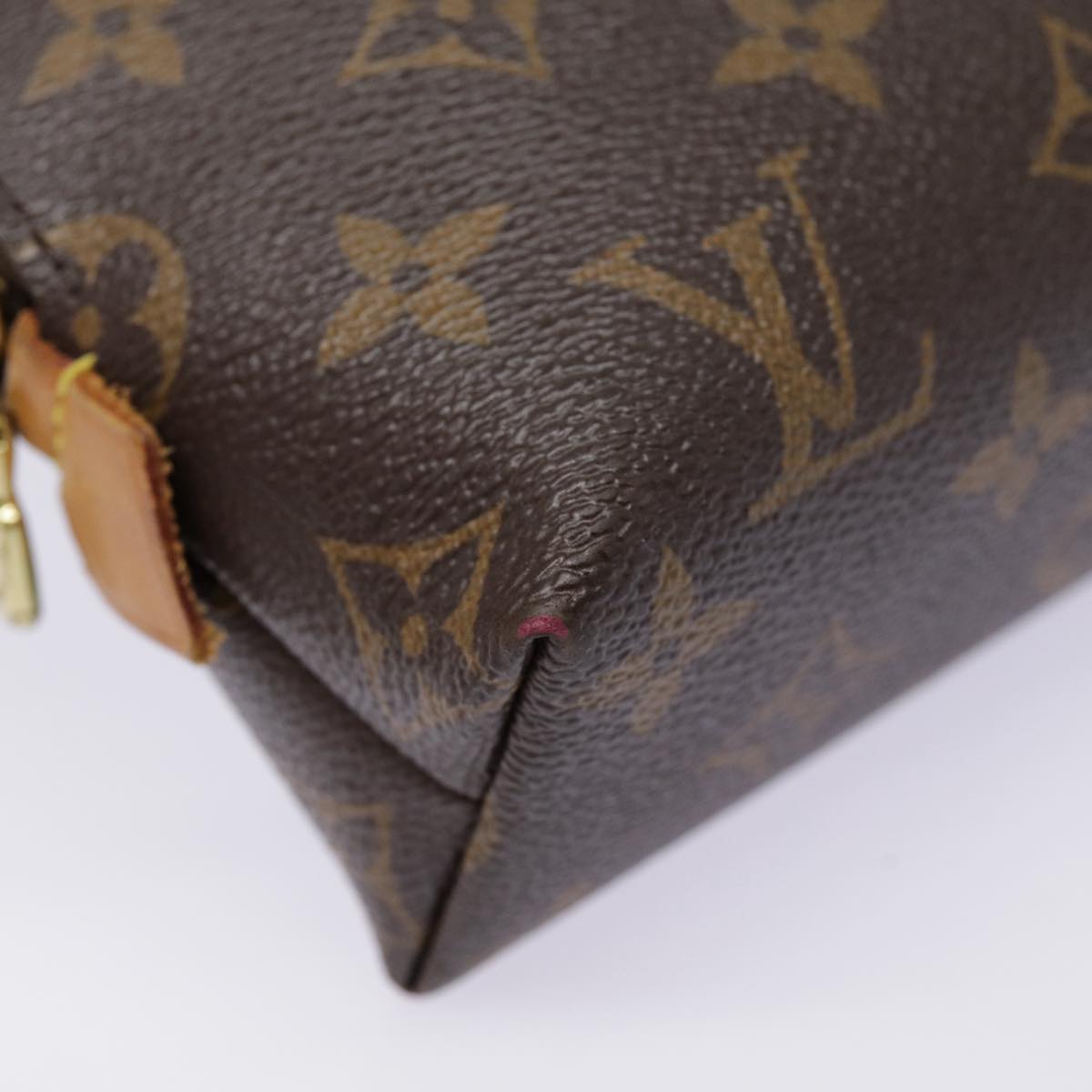 LOUIS VUITTON Monogram Pochette Cosmetic GM Cosmetic Pouch M47353 LV Auth 89177