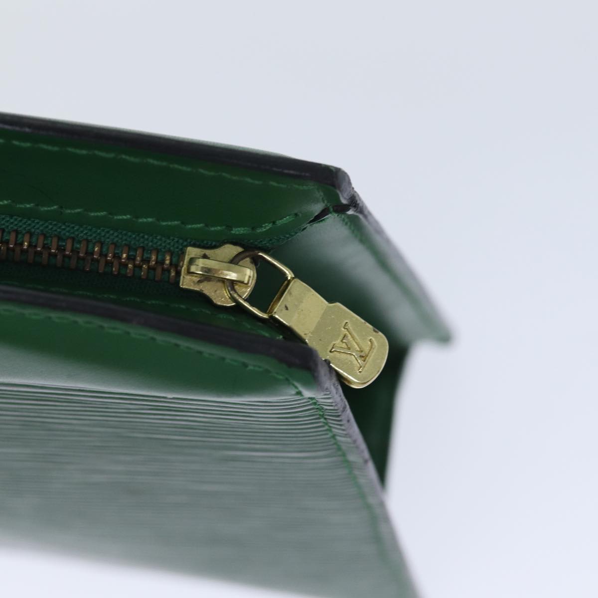 LOUIS VUITTON Epi Trousse Crete Pouch Green M48404 LV Auth 89183