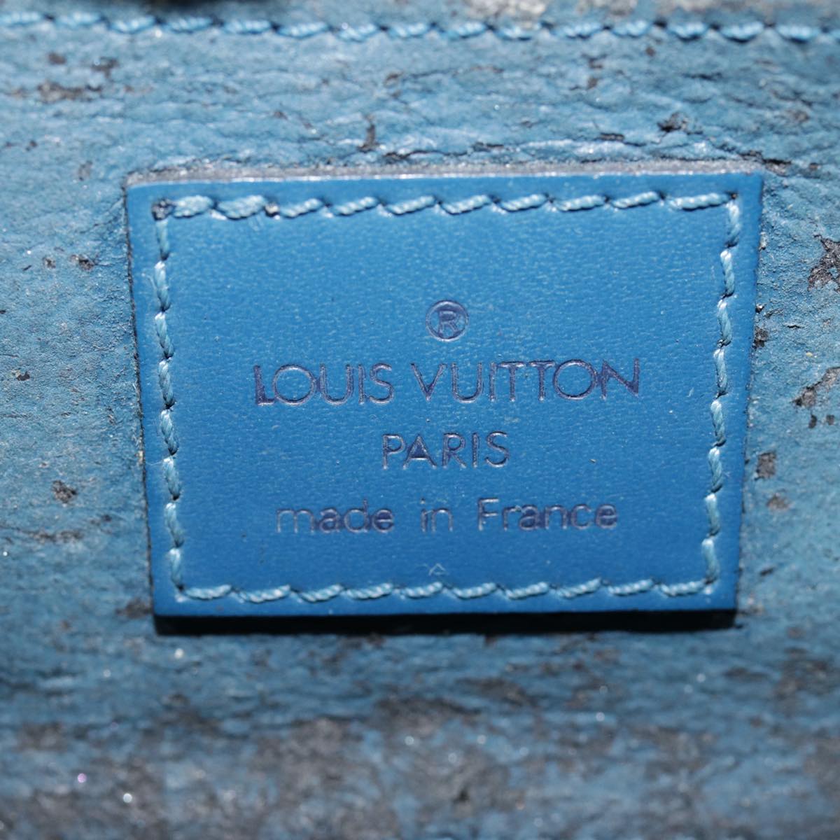 LOUIS VUITTON Epi Dauphine PM Pouch Blue M48445 LV Auth 89185