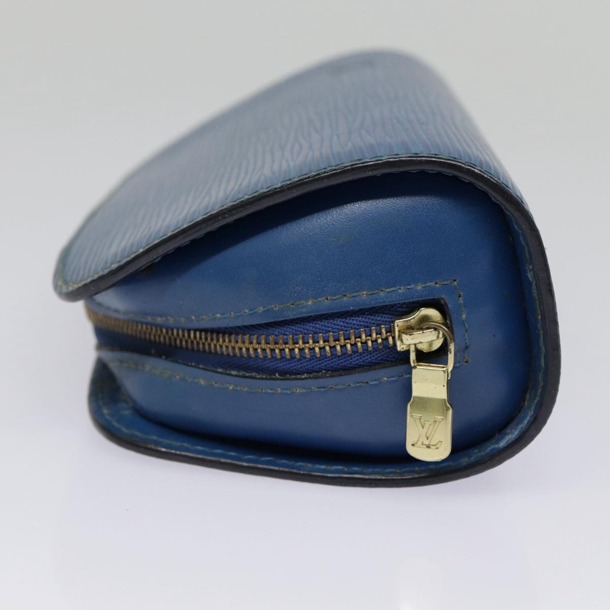 LOUIS VUITTON Epi Dauphine PM Pouch Blue M48445 LV Auth 89185