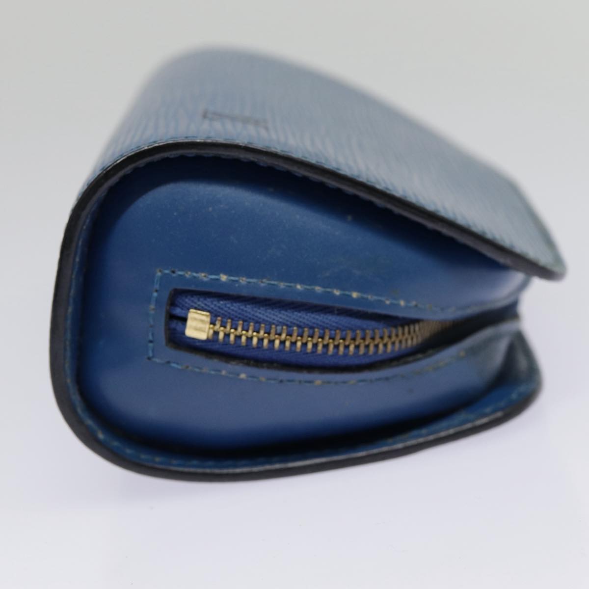 LOUIS VUITTON Epi Dauphine PM Pouch Blue M48445 LV Auth 89185