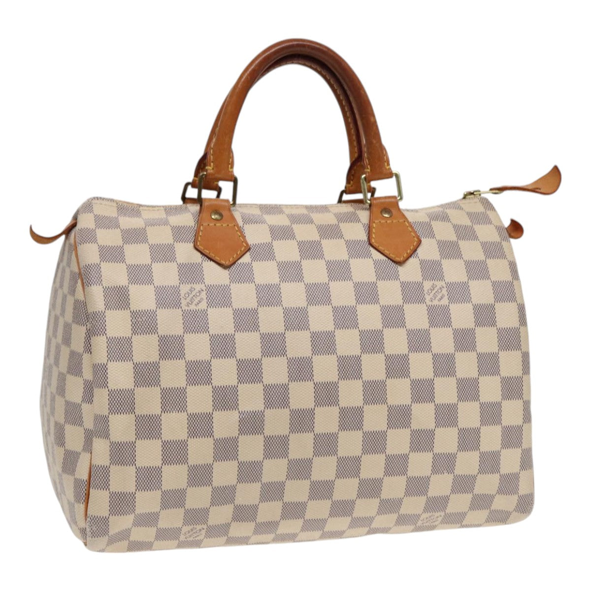 LOUIS VUITTON Damier Azur Speedy 30 Hand Bag N41533 LV Auth 89200