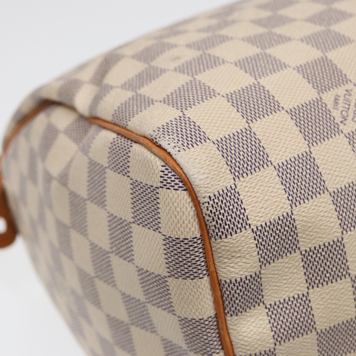 LOUIS VUITTON Damier Azur Speedy 30 Hand Bag N41533 LV Auth 89200