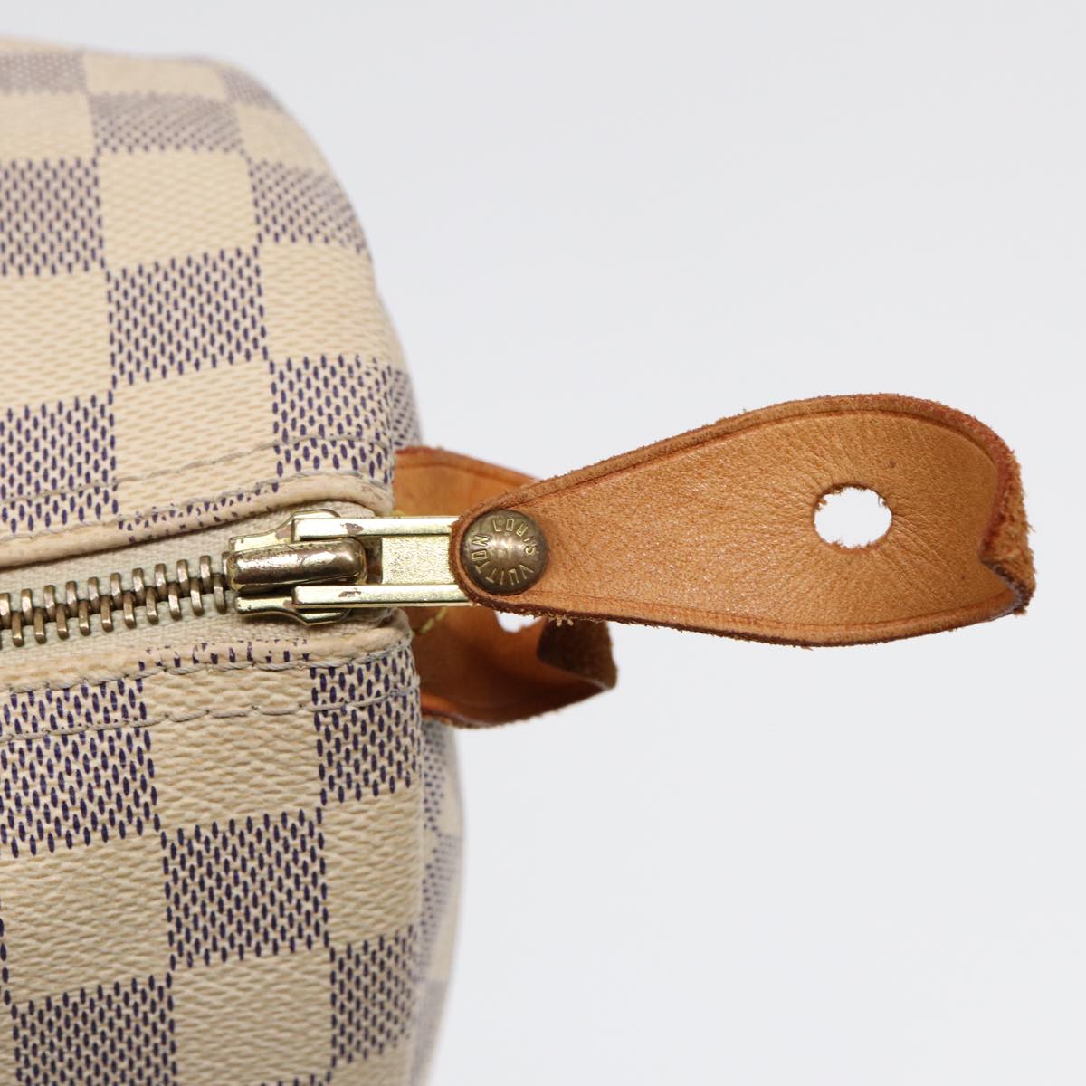 LOUIS VUITTON Damier Azur Speedy 30 Hand Bag N41533 LV Auth 89200