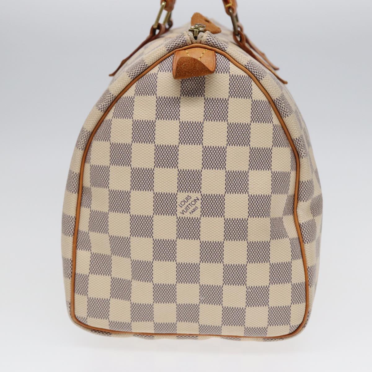 LOUIS VUITTON Damier Azur Speedy 30 Hand Bag N41533 LV Auth 89200