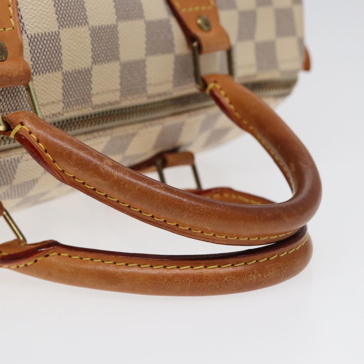 LOUIS VUITTON Damier Azur Speedy 30 Hand Bag N41533 LV Auth 89200