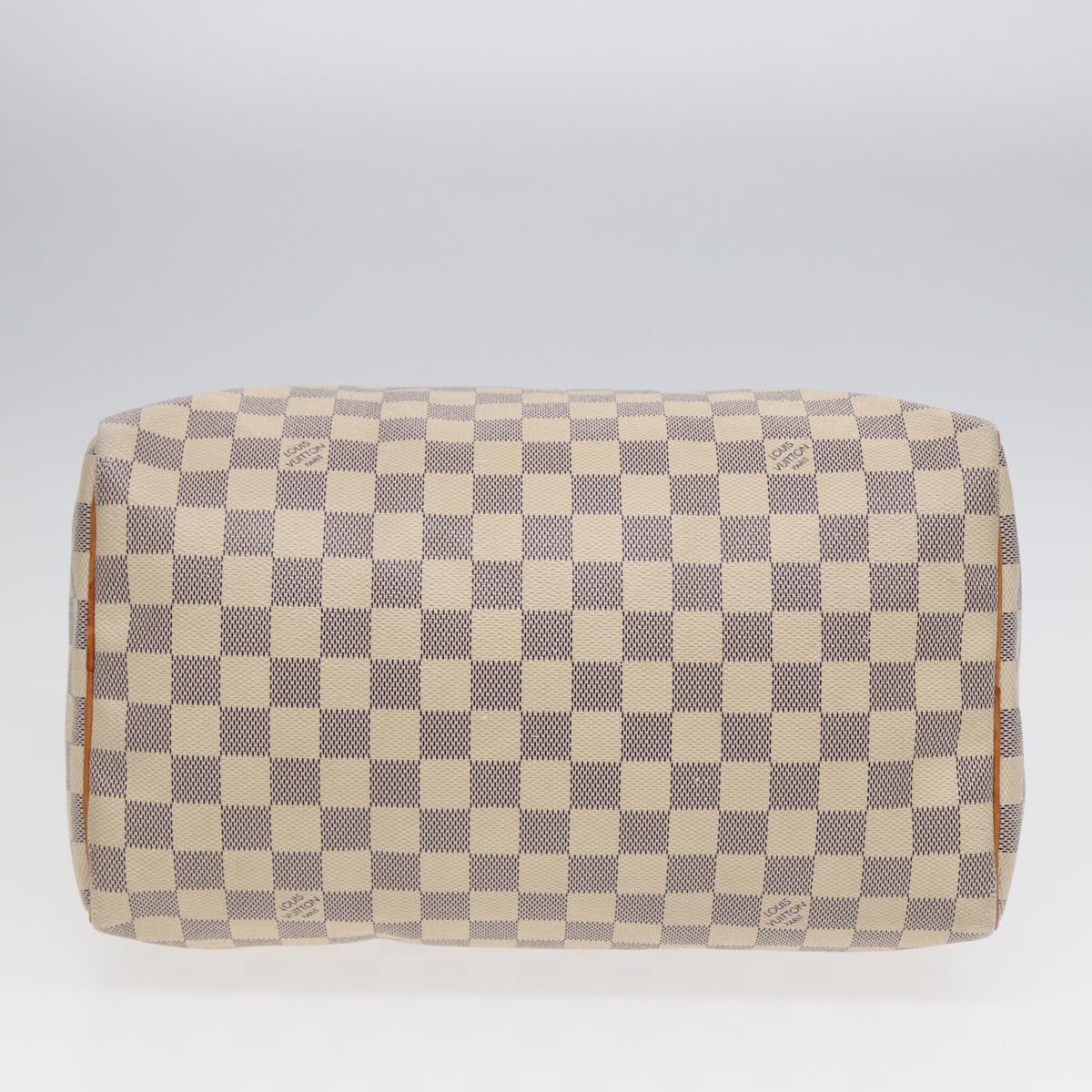 LOUIS VUITTON Damier Azur Speedy 30 Hand Bag N41533 LV Auth 89200