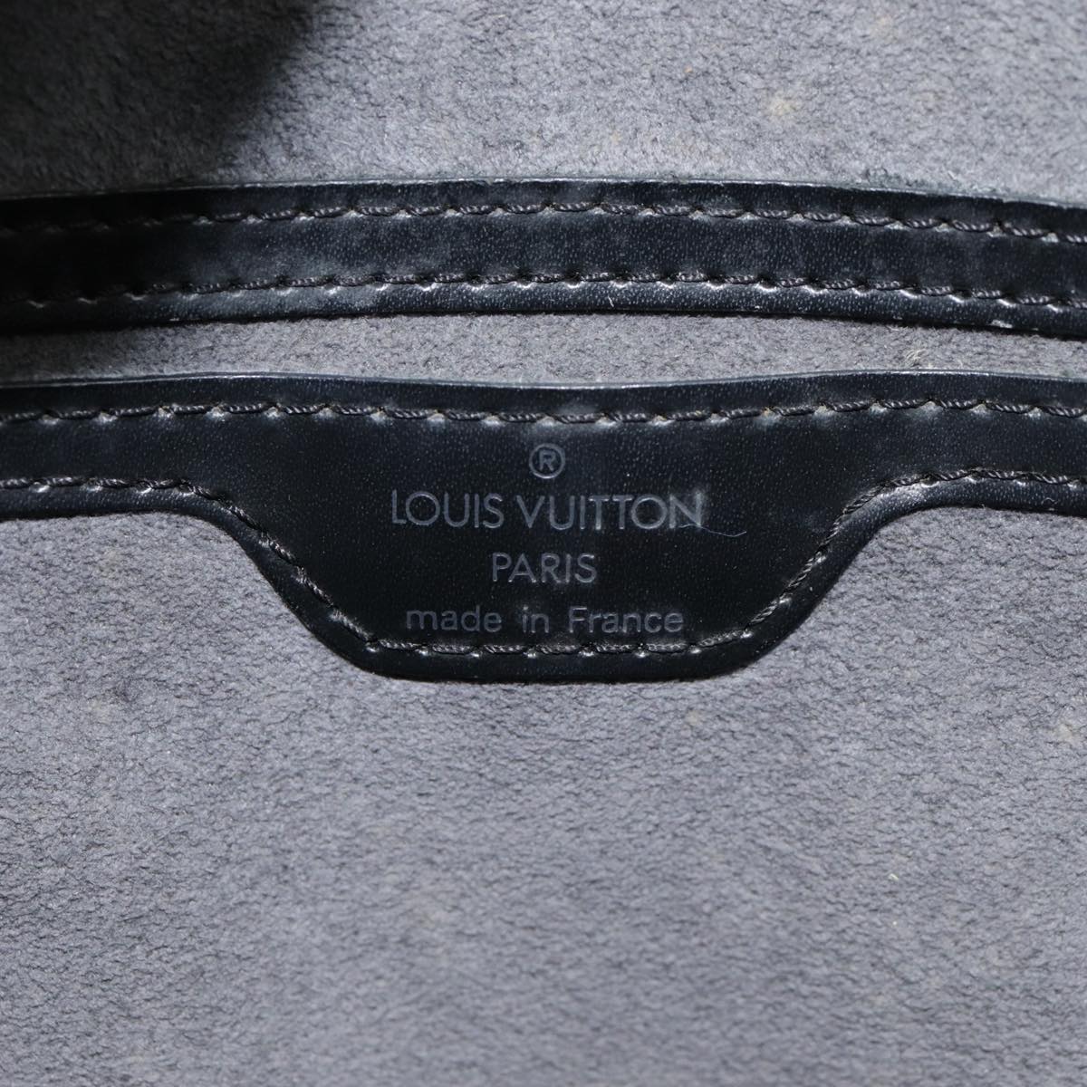 LOUIS VUITTON Epi Saint Jacques Hand Bag Black M52272 LV Auth 89204