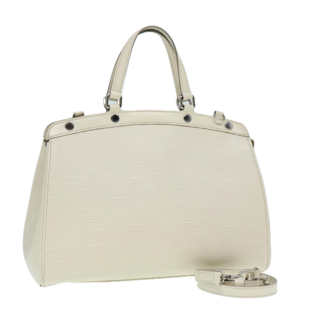 LOUIS VUITTON Epi Blair MM Hand Bag 2way White Yvoire M40330 LV Auth 89206