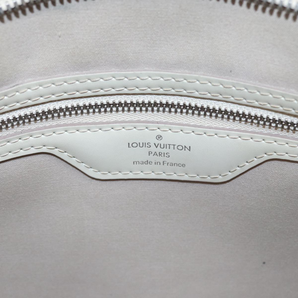 LOUIS VUITTON Epi Blair MM Hand Bag 2way White Yvoire M40330 LV Auth 89206