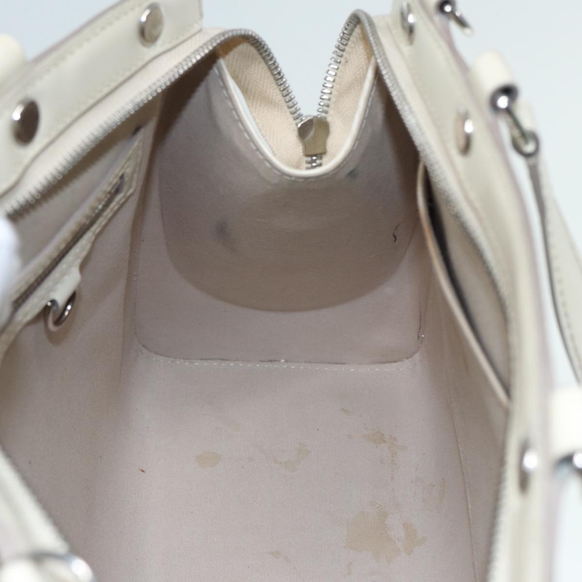 LOUIS VUITTON Epi Blair MM Hand Bag 2way White Yvoire M40330 LV Auth 89206