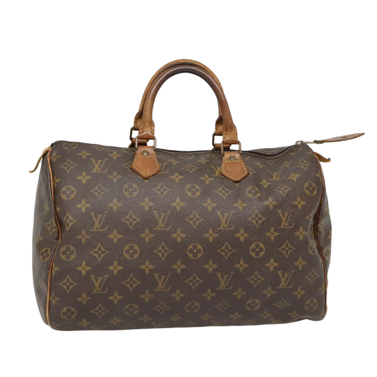 LOUIS VUITTON Monogram Speedy 35 Hand Bag M41524 LV Auth 89207