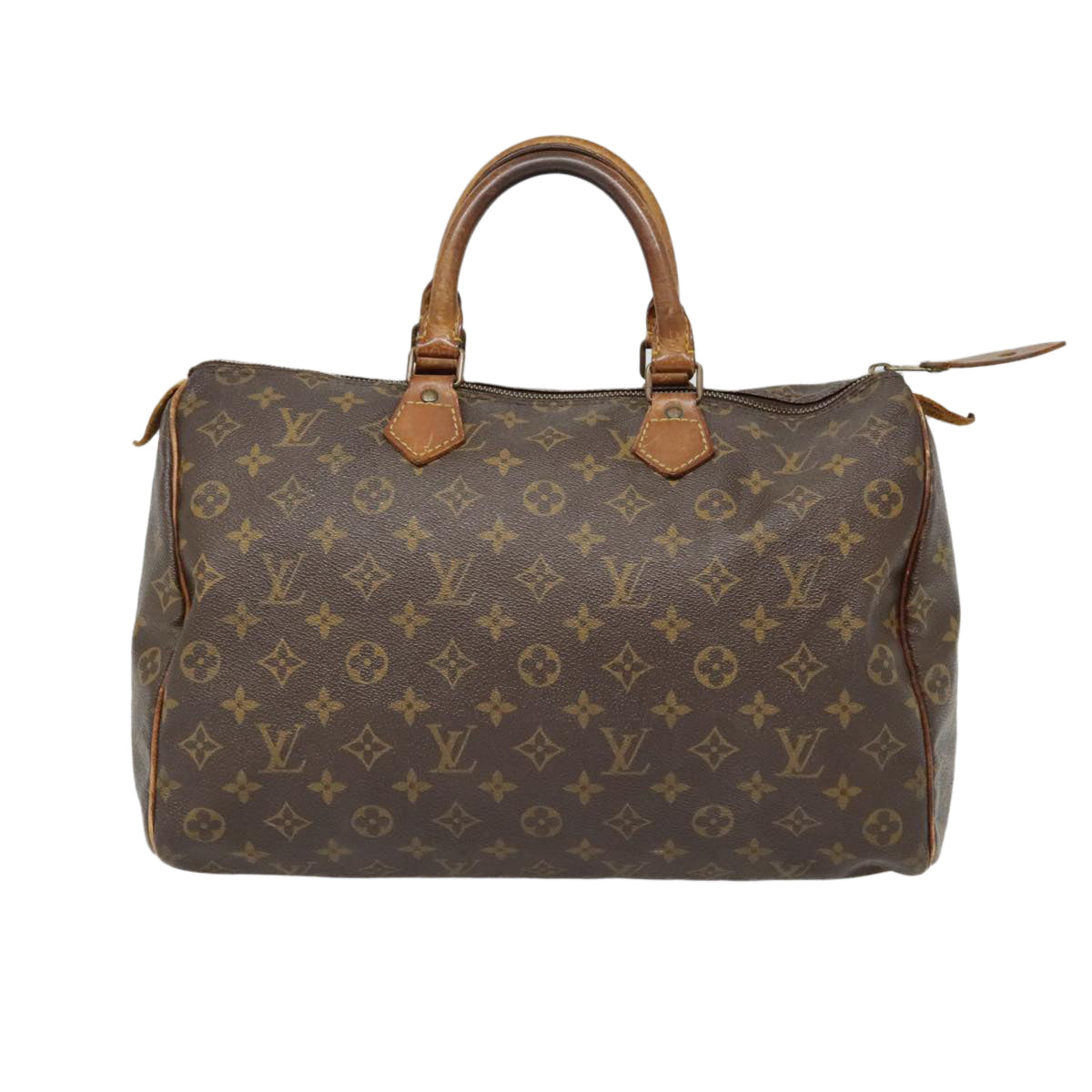 LOUIS VUITTON Monogram Speedy 35 Hand Bag M41524 LV Auth 89207