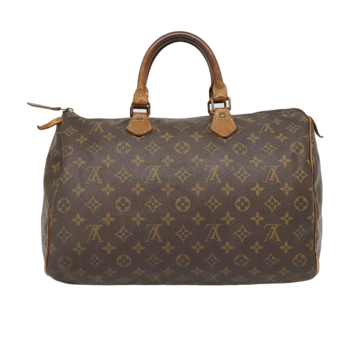 LOUIS VUITTON Monogram Speedy 35 Hand Bag M41524 LV Auth 89207