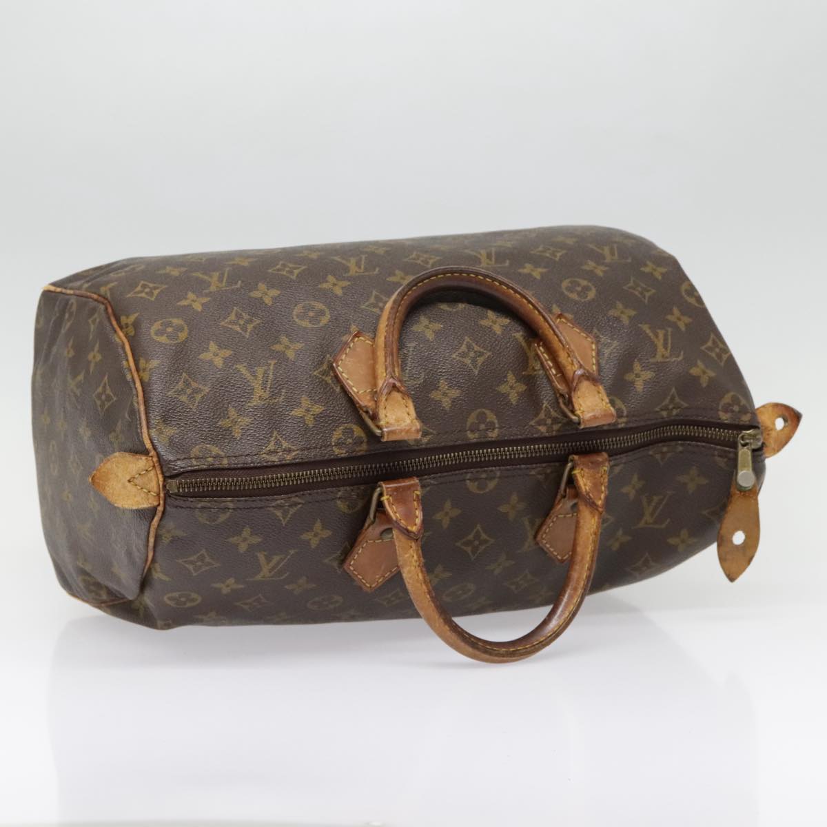 LOUIS VUITTON Monogram Speedy 35 Hand Bag M41524 LV Auth 89207