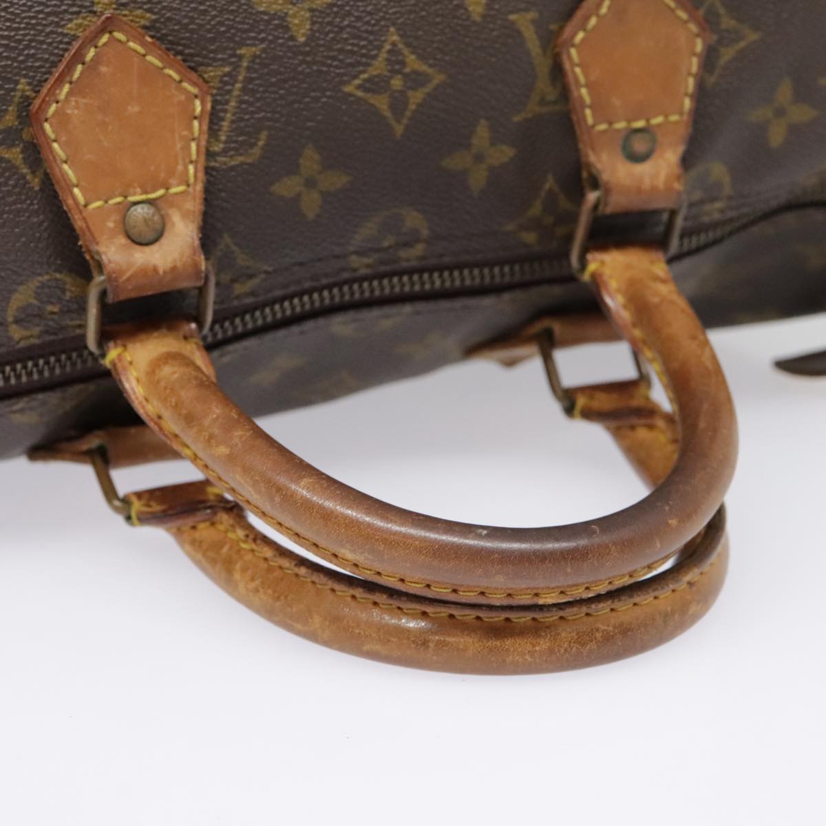 LOUIS VUITTON Monogram Speedy 35 Hand Bag M41524 LV Auth 89207