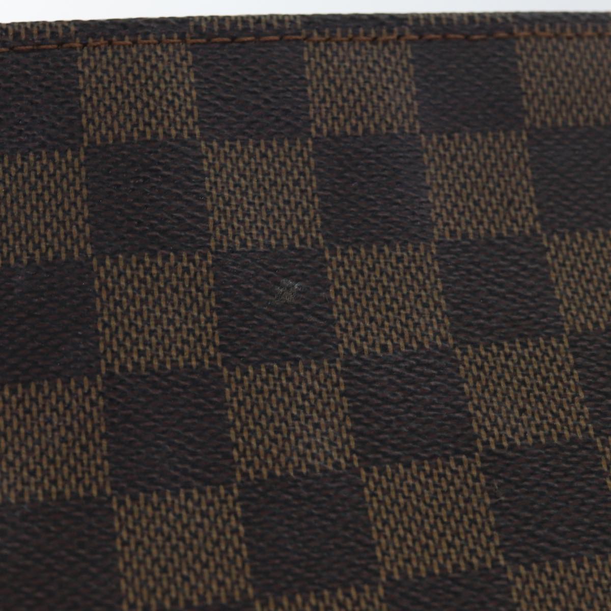 LOUIS VUITTON Damier Ebene Poche Toilette 26 Pouch N47543 LV Auth 89211