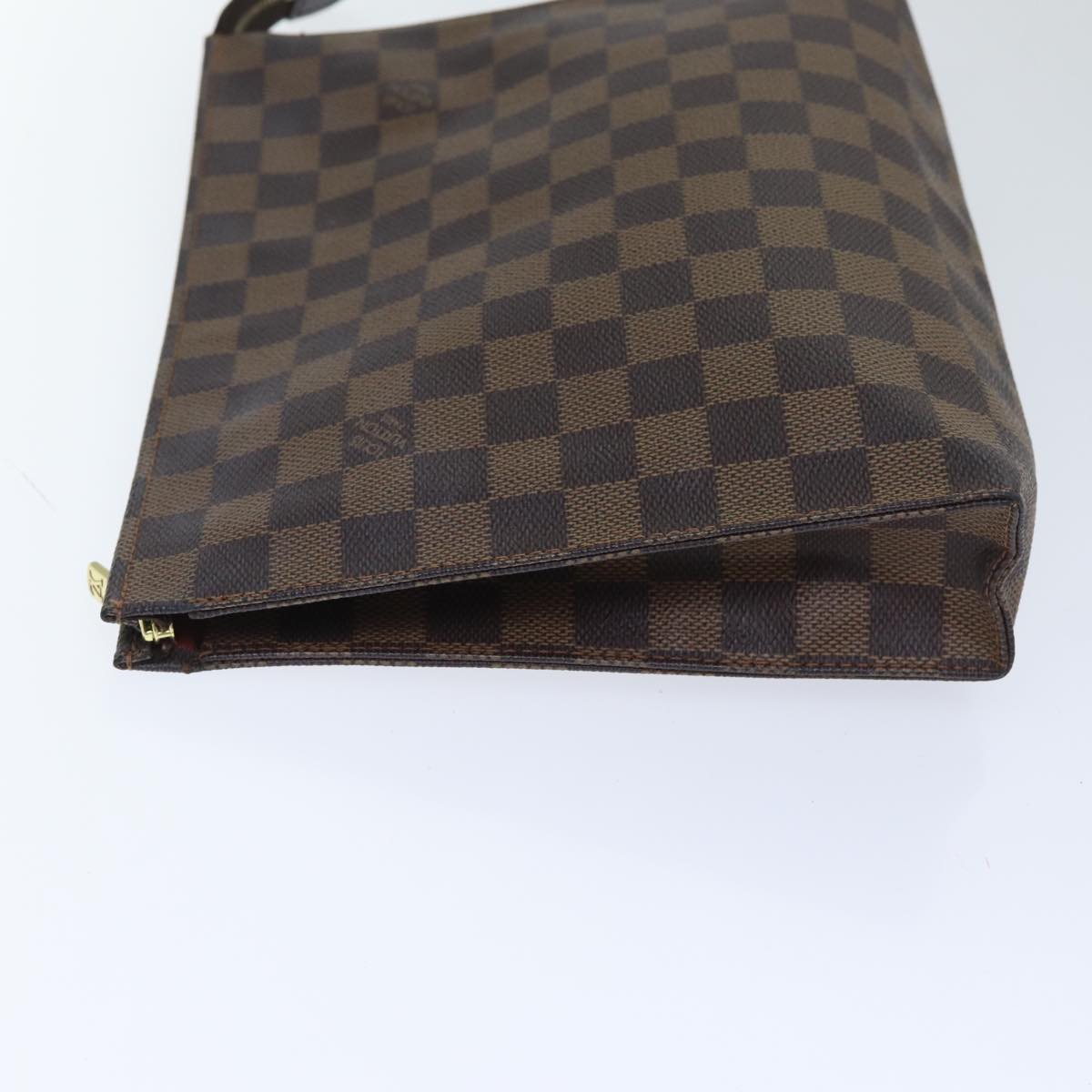 LOUIS VUITTON Damier Ebene Poche Toilette 26 Pouch N47543 LV Auth 89211