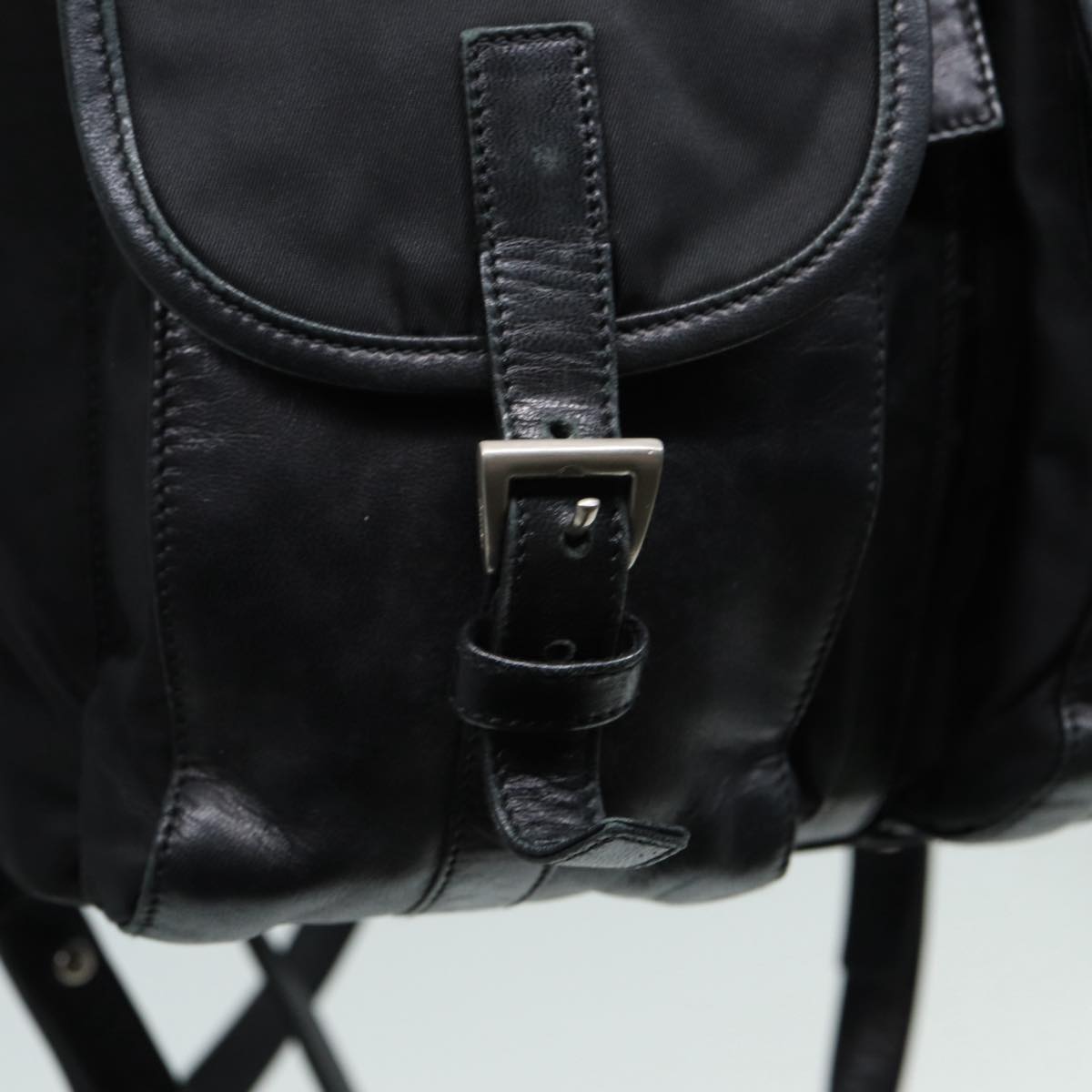 PRADA Backpack Nylon Black Auth 89322