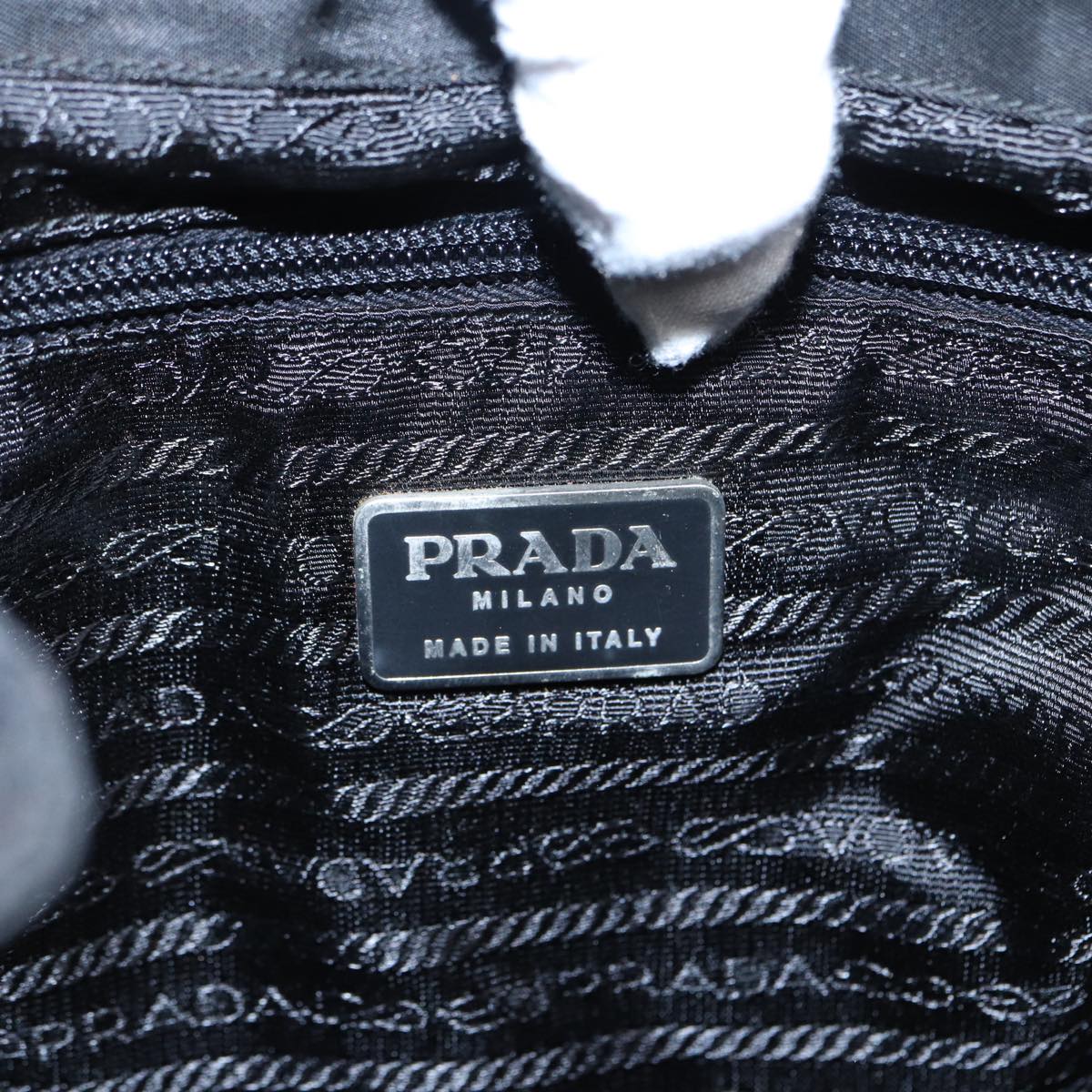 PRADA Backpack Nylon Black Auth 89322