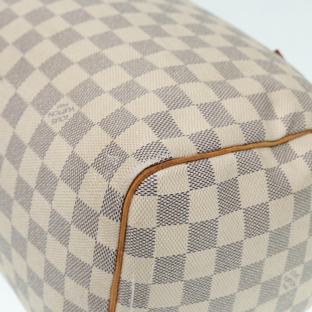 LOUIS VUITTON Damier Azur Speedy 30 Hand Bag N41533 LV Auth 89326