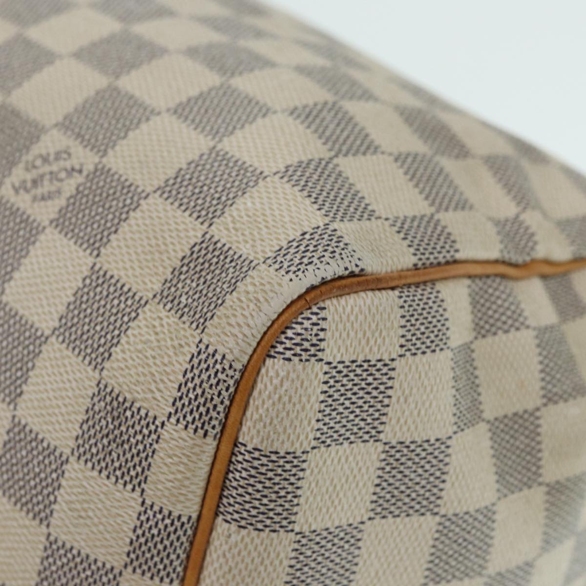 LOUIS VUITTON Damier Azur Speedy 30 Hand Bag N41533 LV Auth 89326