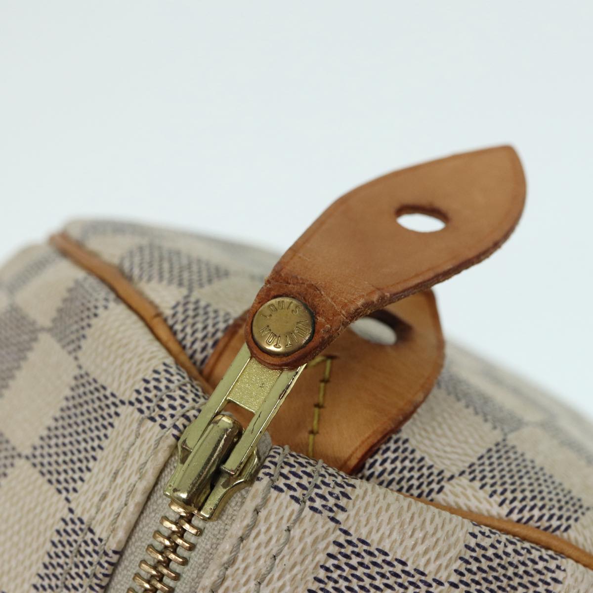 LOUIS VUITTON Damier Azur Speedy 30 Hand Bag N41533 LV Auth 89326