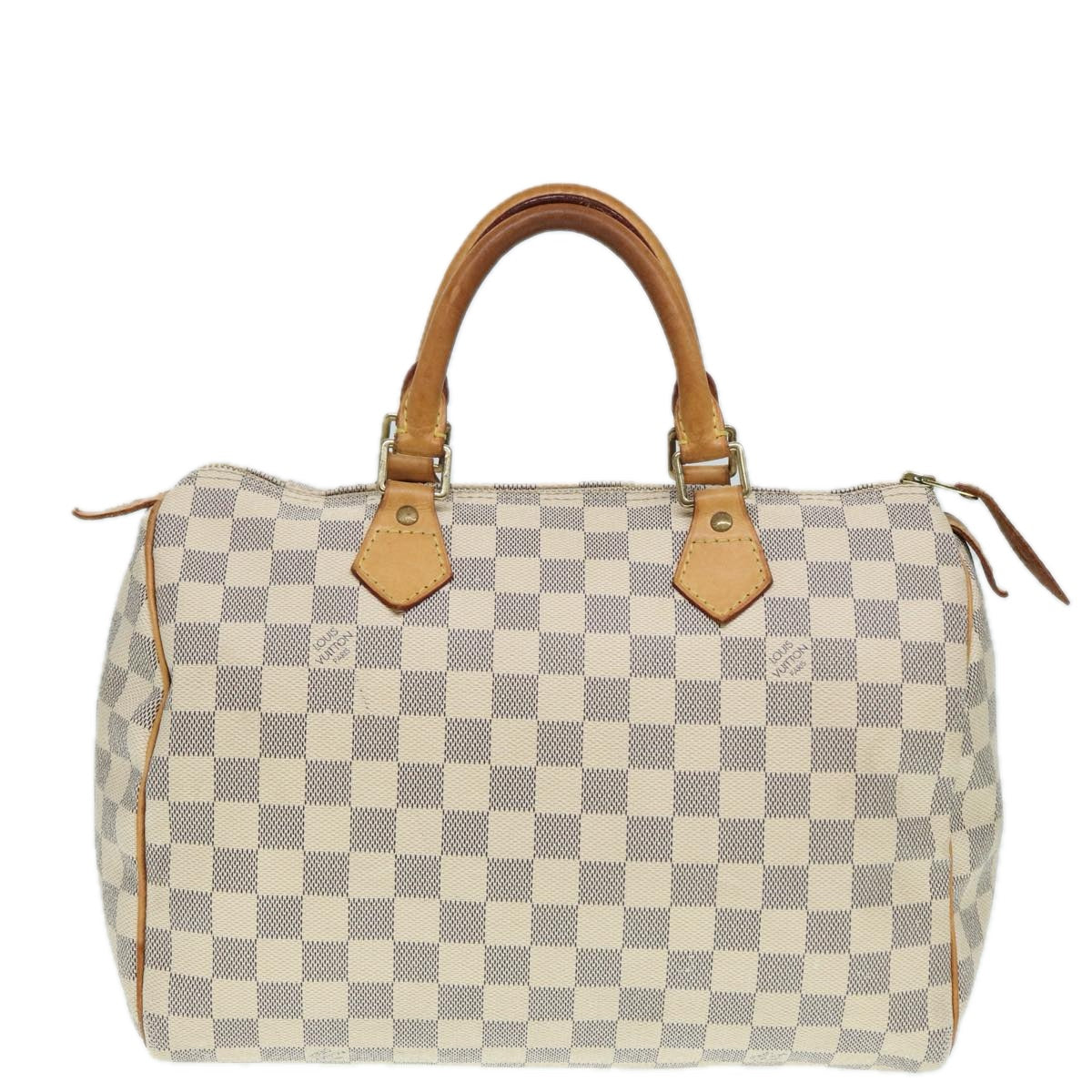 LOUIS VUITTON Damier Azur Speedy 30 Hand Bag N41533 LV Auth 89326