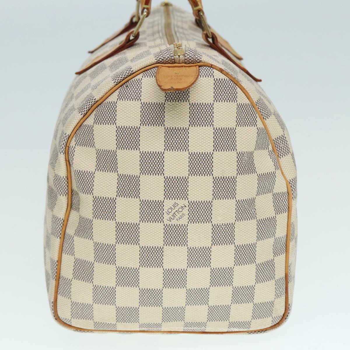 LOUIS VUITTON Damier Azur Speedy 30 Hand Bag N41533 LV Auth 89326