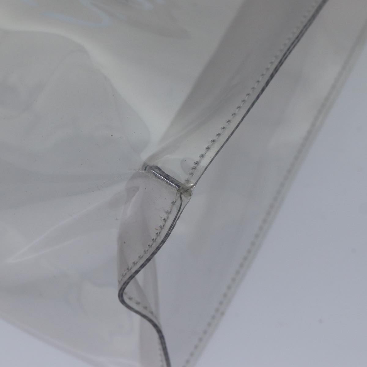 HERMES Vinyl Kelly Hand Bag Vinyl Clear Auth 89336