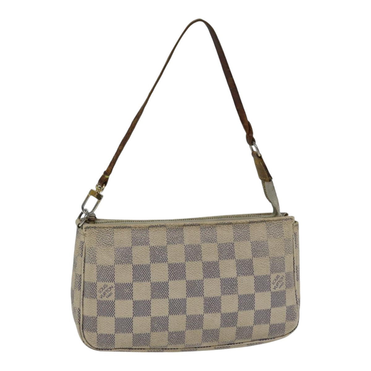 LOUIS VUITTON Damier Azur Pochette Accessoires Pouch N51986 LV Auth 89340