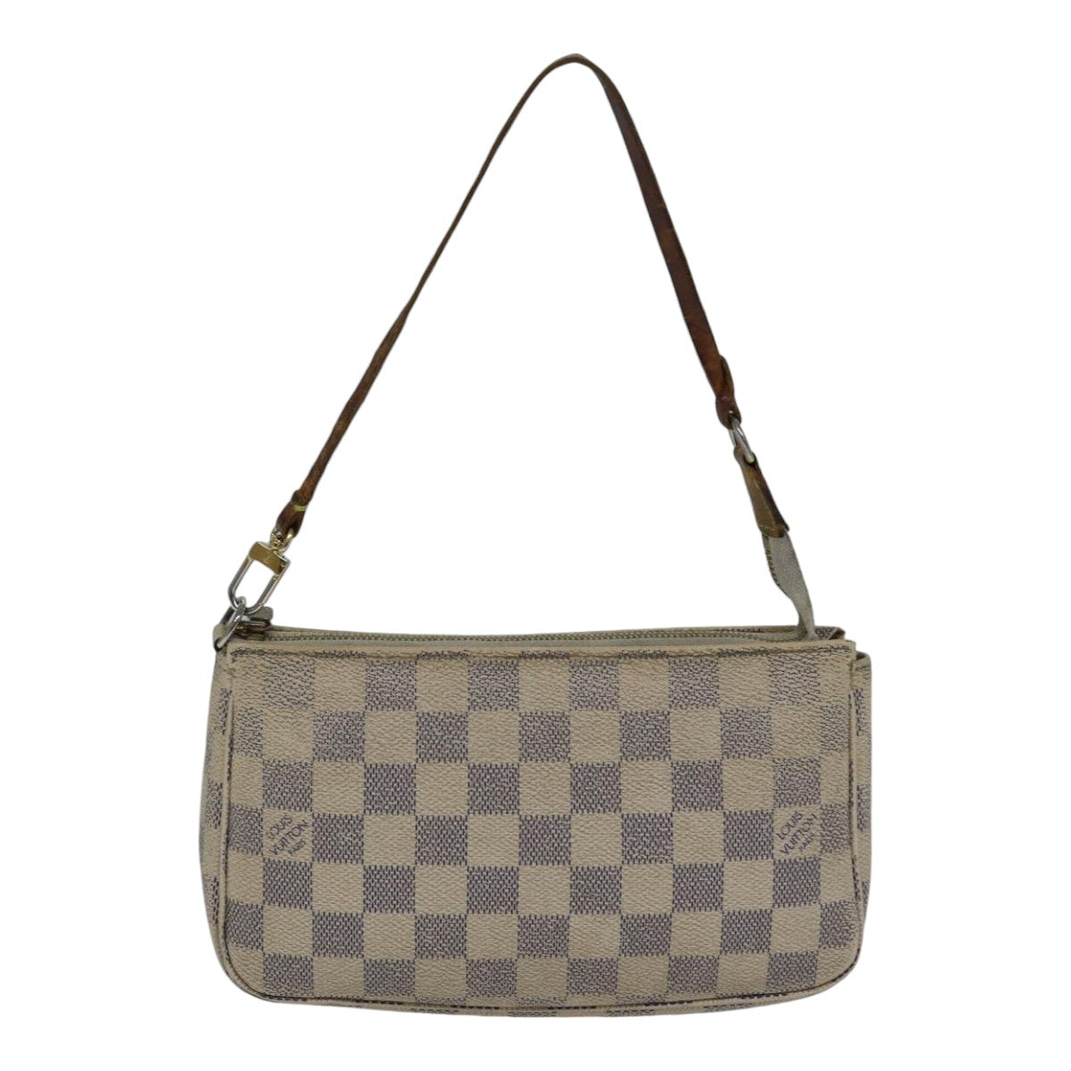 LOUIS VUITTON Damier Azur Pochette Accessoires Pouch N51986 LV Auth 89340