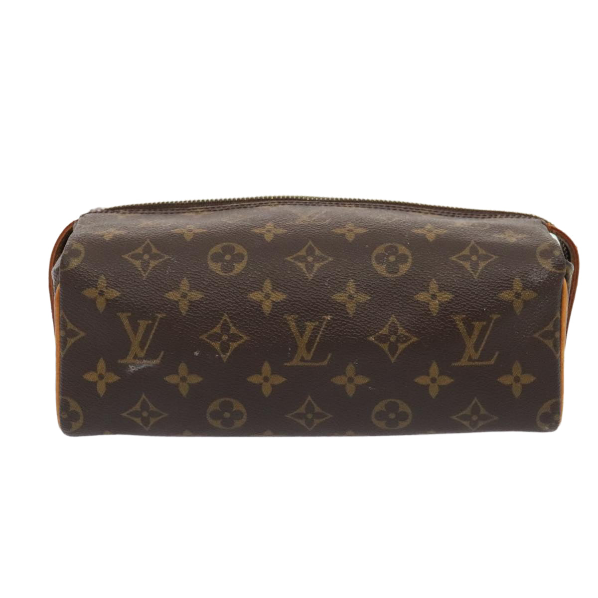 LOUIS VUITTON Monogram Trousse Patte Pression Cosmetic Pouch M47636 Auth 89344