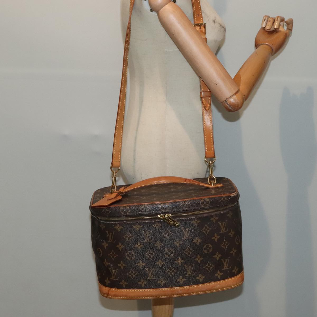 LOUIS VUITTON Monogram Nice Hand Bag M47280 LV Auth 89350