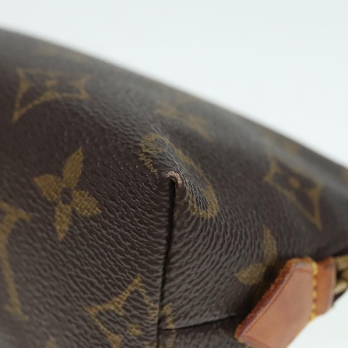 LOUIS VUITTON Monogram Pochette Cosmetic PM Cosmetic Pouch M47515 Auth 89353