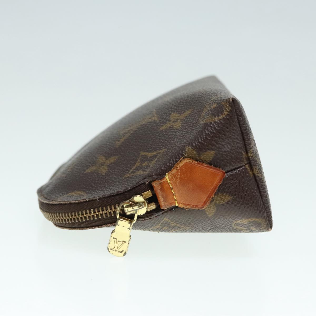 LOUIS VUITTON Monogram Pochette Cosmetic PM Cosmetic Pouch M47515 Auth 89353