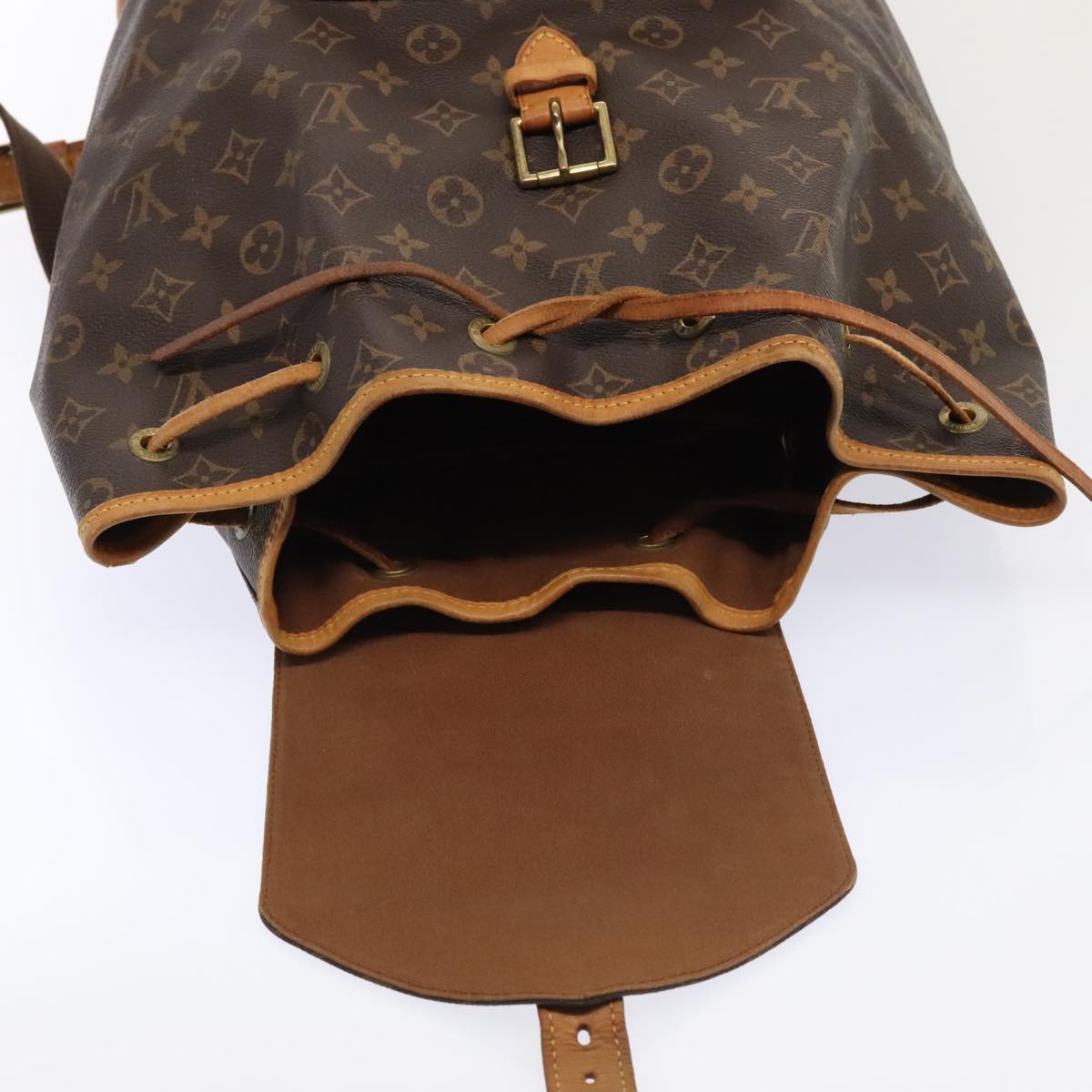 LOUIS VUITTON Monogram Montsouris GM Backpack M51135 LV Auth 89385