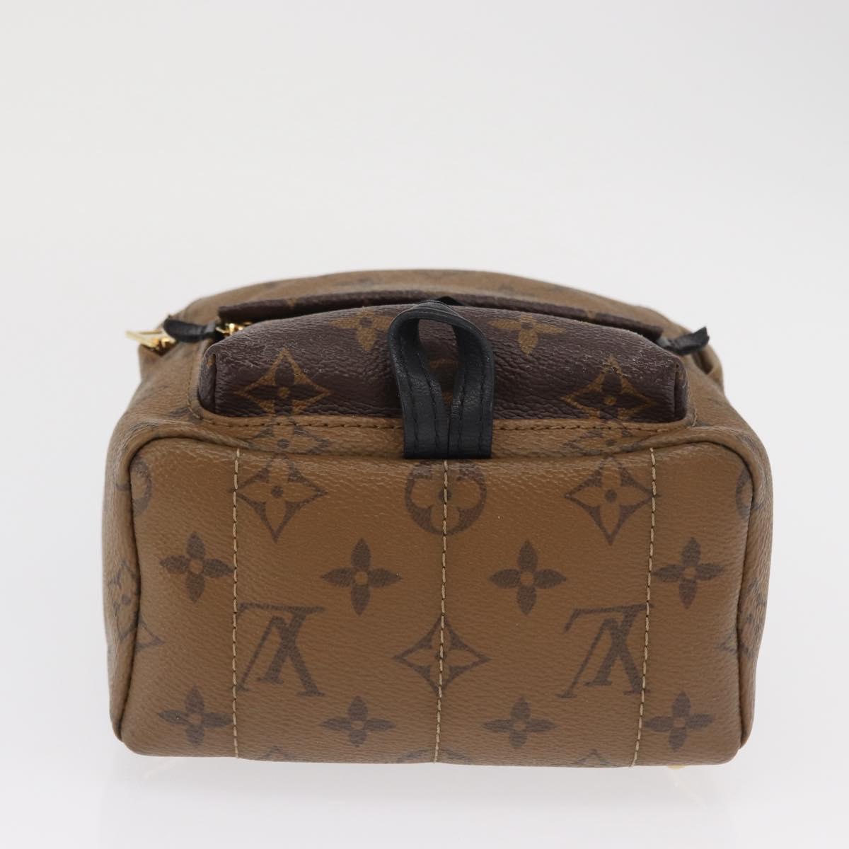 LOUIS VUITTON Monogram Reverse Palm Springs MINI Backpack M44872 LV Auth 89389