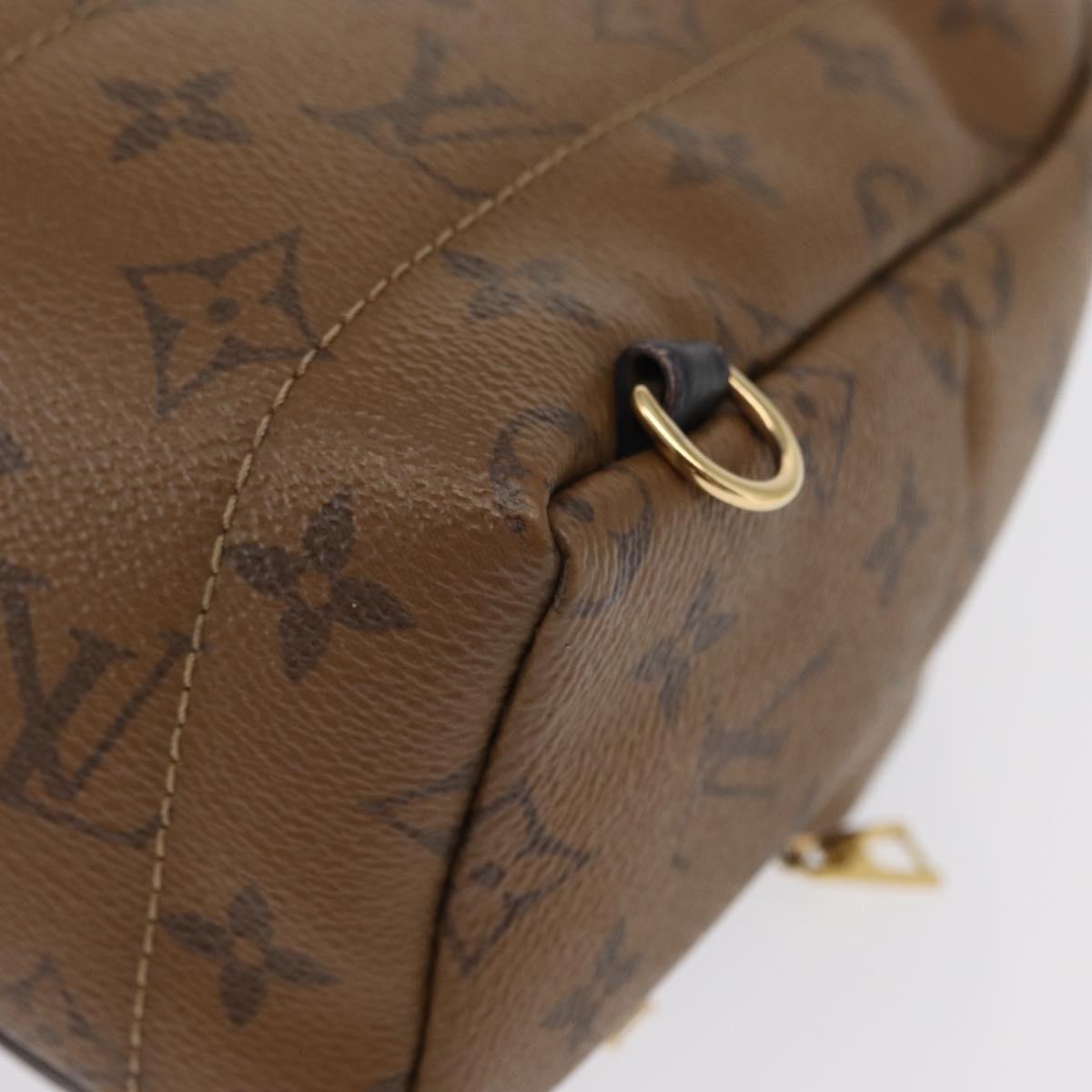 LOUIS VUITTON Monogram Reverse Palm Springs MINI Backpack M44872 LV Auth 89389