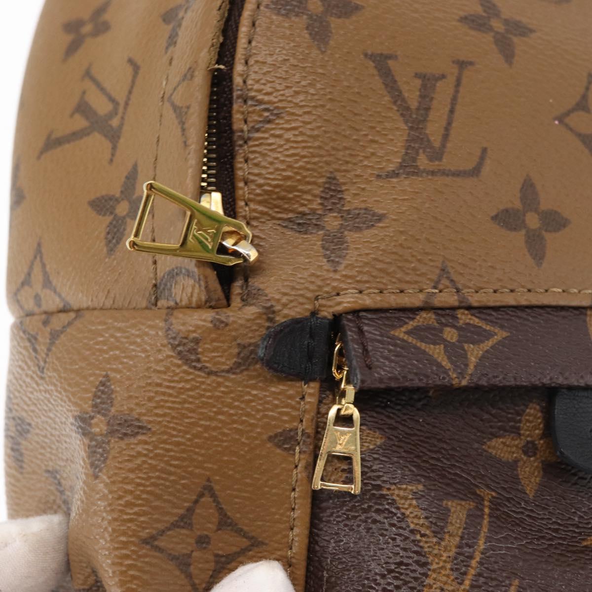 LOUIS VUITTON Monogram Reverse Palm Springs MINI Backpack M44872 LV Auth 89389