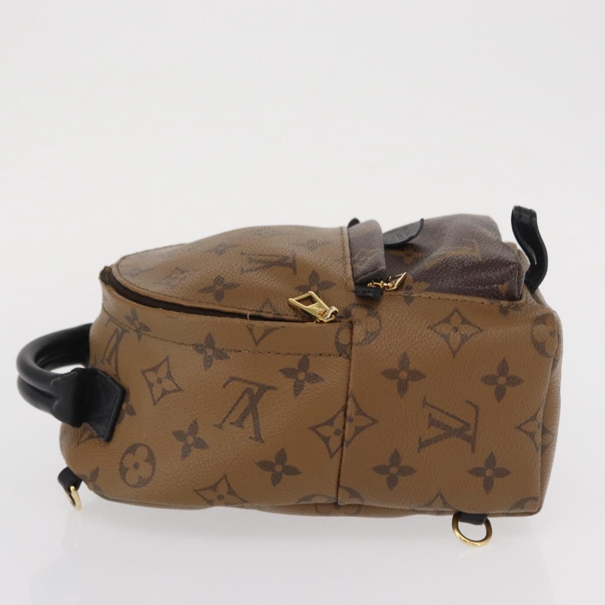LOUIS VUITTON Monogram Reverse Palm Springs MINI Backpack M44872 LV Auth 89389
