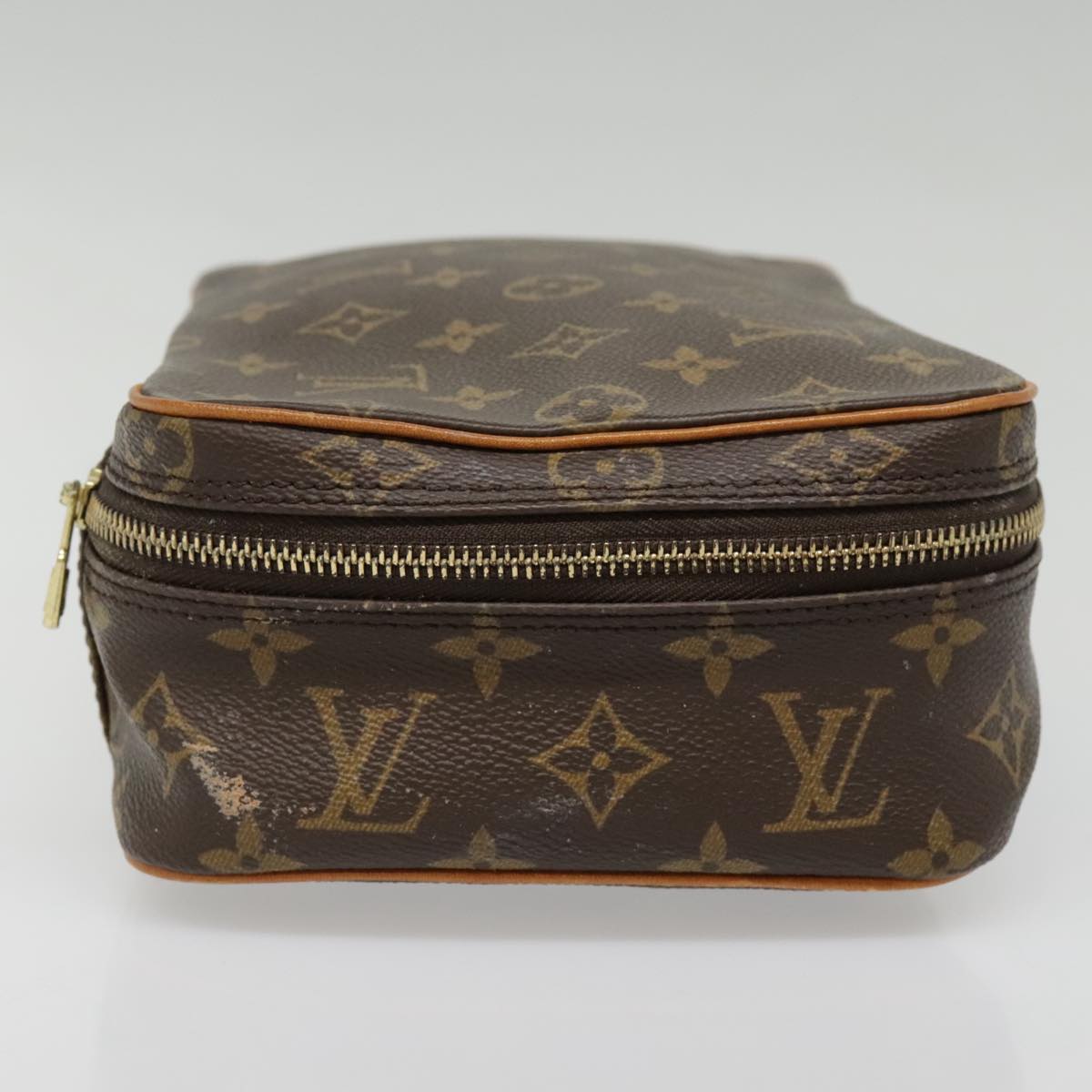 LOUIS VUITTON Monogram Trousse Boite Cosmetic Pouch M47640 LV Auth 89444