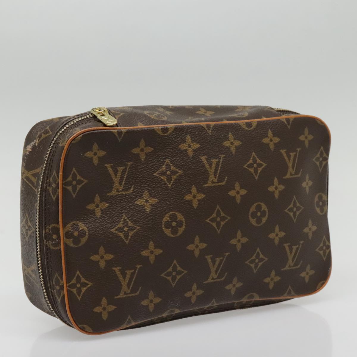 LOUIS VUITTON Monogram Trousse Boite Cosmetic Pouch M47640 LV Auth 89444