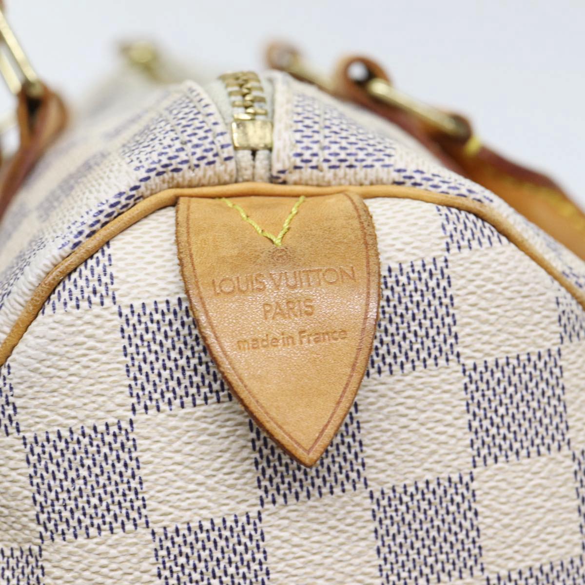 LOUIS VUITTON Damier Azur Speedy 25 Hand Bag N41534 LV Auth 89468