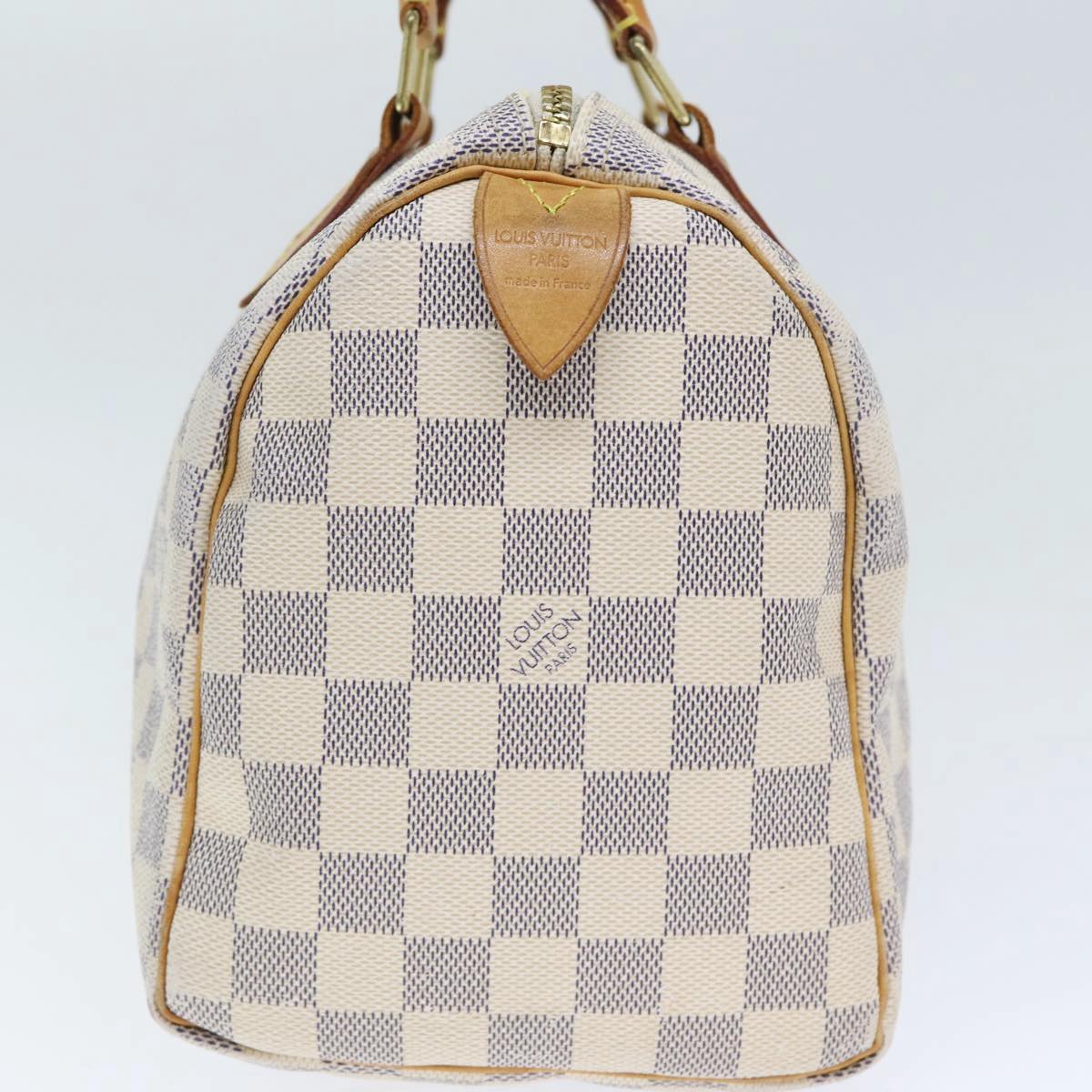 LOUIS VUITTON Damier Azur Speedy 25 Hand Bag N41534 LV Auth 89468